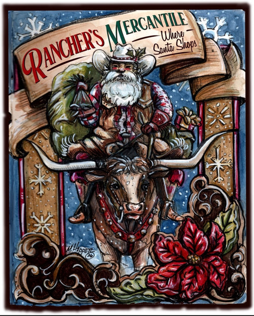 Rancher’s Girl Mercantile Special Edition Christmas 1/4 Zip Sweatshirt(PREORDER)